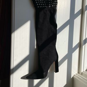 Veto cuoio knee high black boots